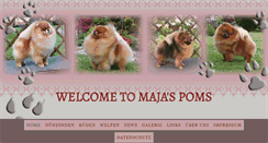 Desktop Screenshot of majas-poms.de