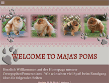 Tablet Screenshot of majas-poms.de